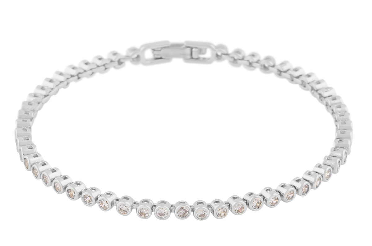 SNÖ of Sweden Malibu small stone clear silver-colored bracelet 1316-3500012