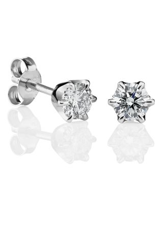 Kohinoor Leonora white gold diamond earrings 144-248V-60B3
