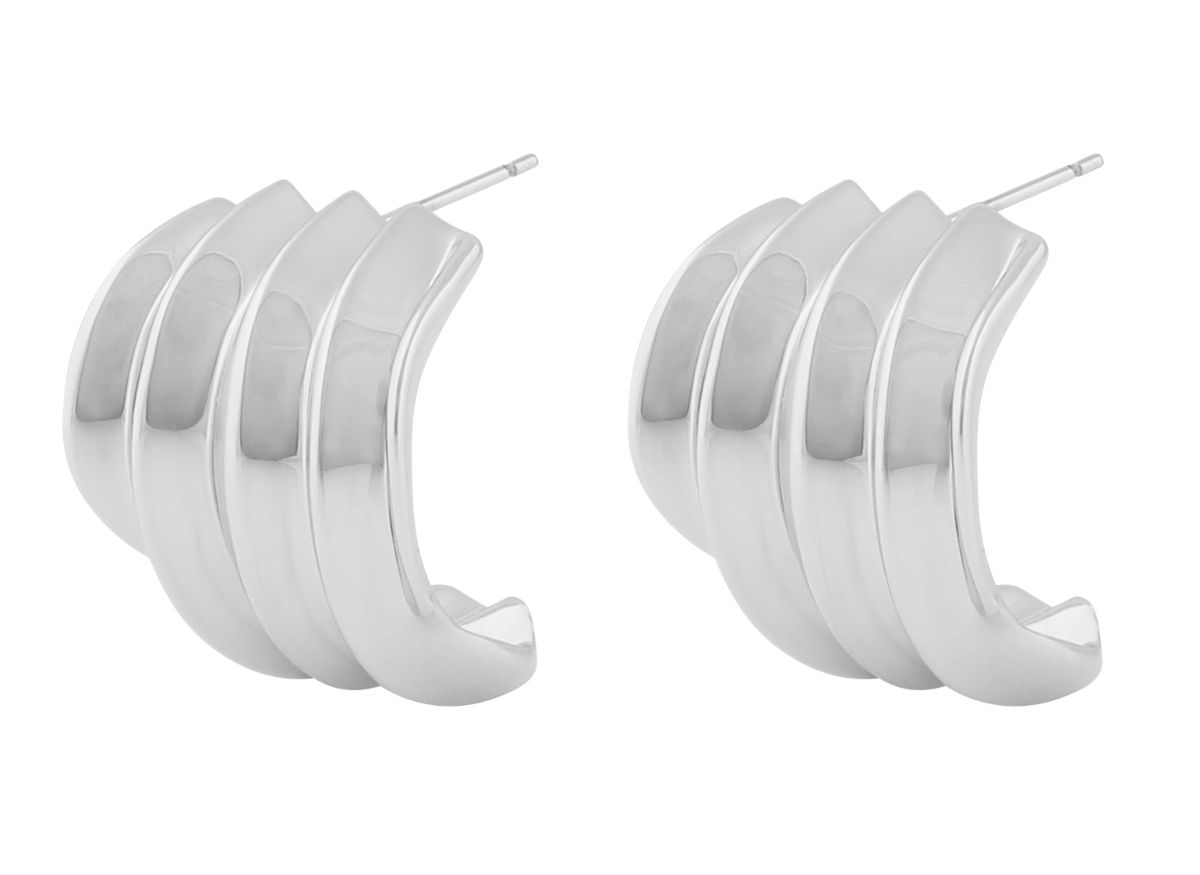 SNÖ of Sweden Dakota big earrings plain s 1325-6100256