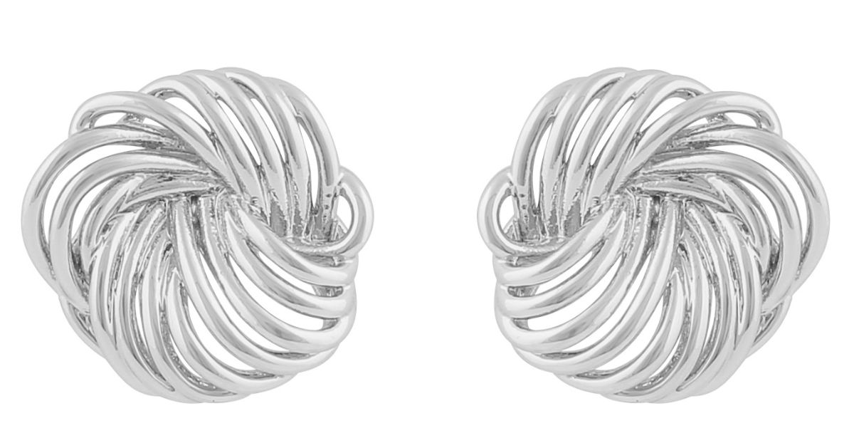 SNÖ of Sweden Dakota small round earrings plain s 1325-6200256