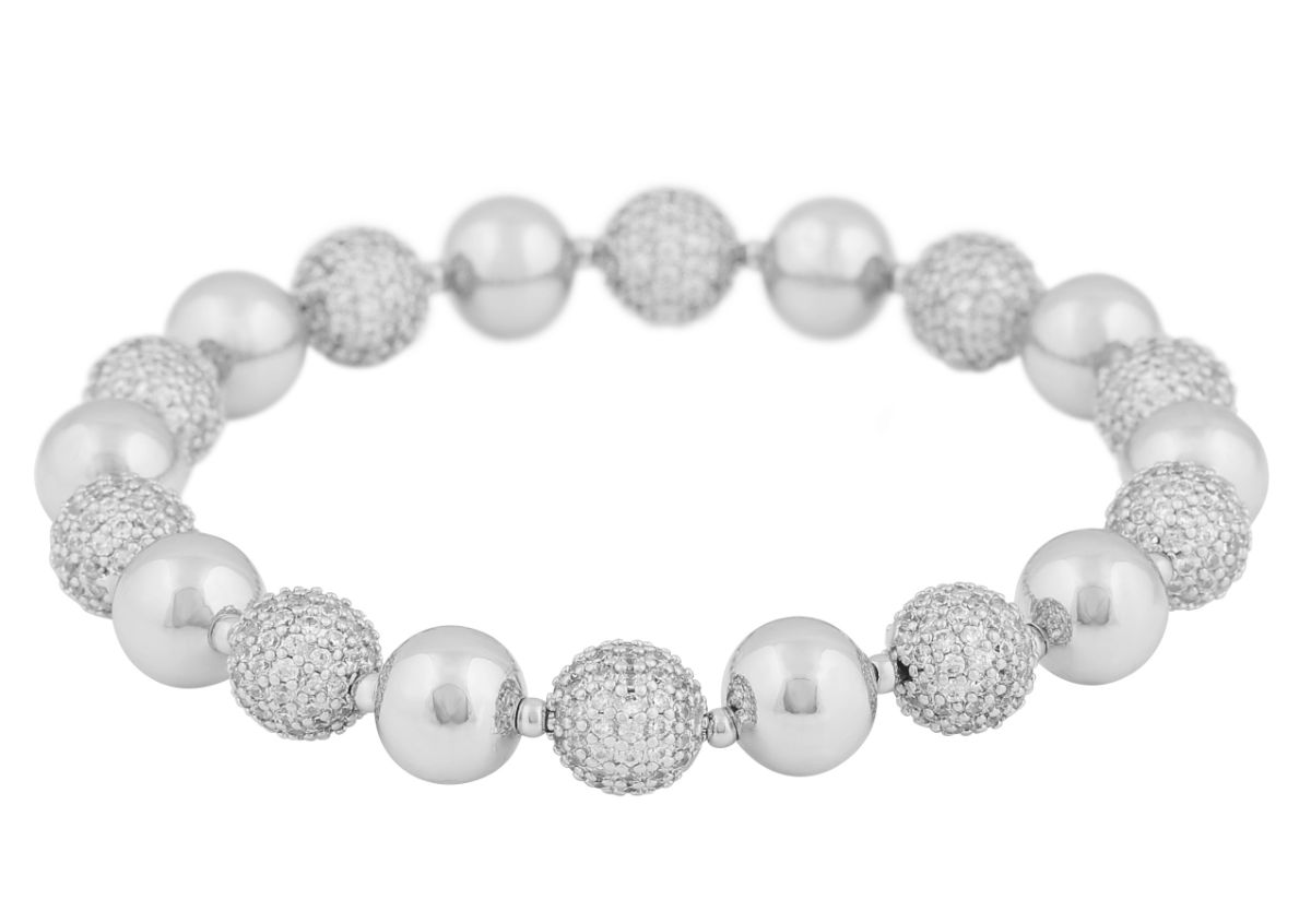 SNÖ of Sweden Naomi elastic bracelet s/clear 1334-3400012