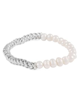 SNÖ of Sweden Soap elastic bracelet s/white 1339-3500010