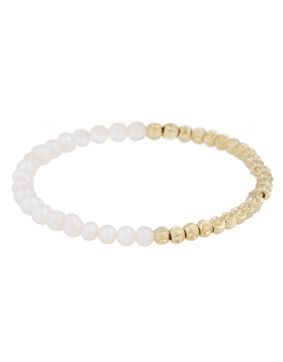 SNÖ of Sweden Gisele elastic bracelet g/white 1341-3400362