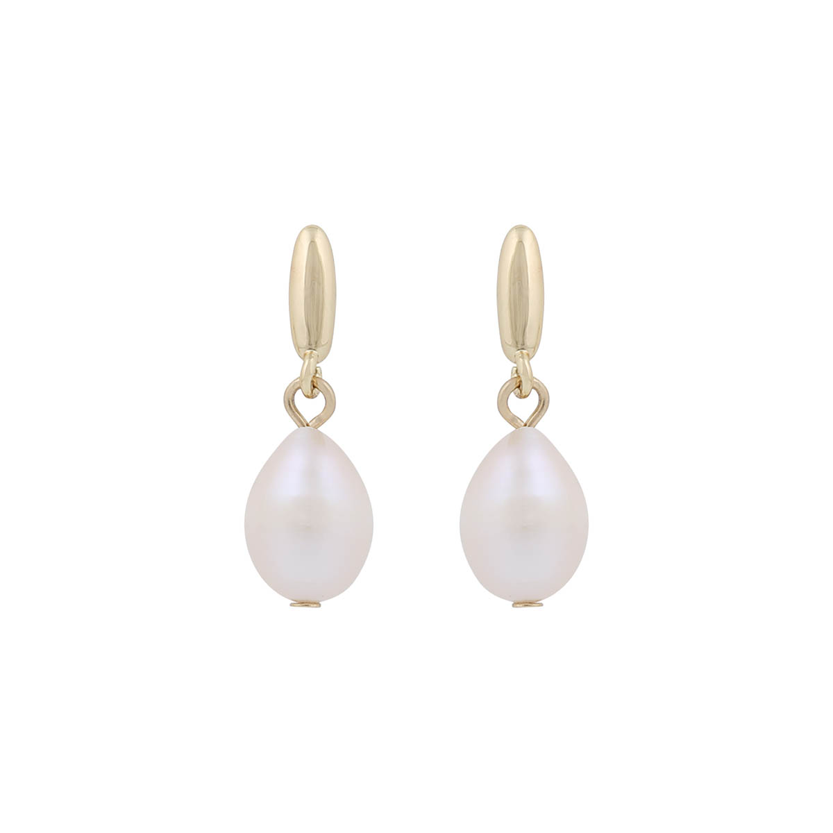 Snö of Sweden Hilma short gold-plated pearl earrings 20 mm 1342-6600362