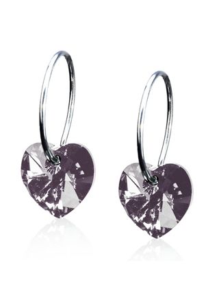 Blomdahl Ring 14mm Heart 10mm, Black Diamond earrings 