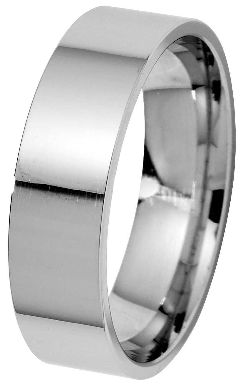 Kohinoor flat engagement ring 5mm 14K white gold 003-117