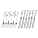 Romantiikka silver 6 pcs salad for and knife