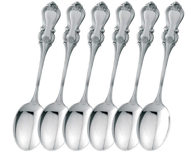 Romantiikka silver spoons 6pcs