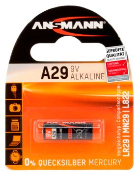 Ansmann alkaline battery A29 9V