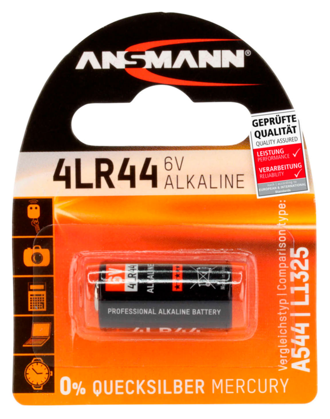 Ansmann alkaline battery 4LR44 6V 