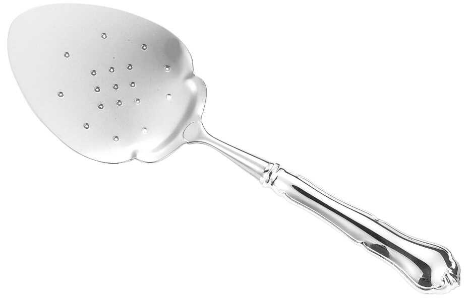 Chippendale silver Fish server