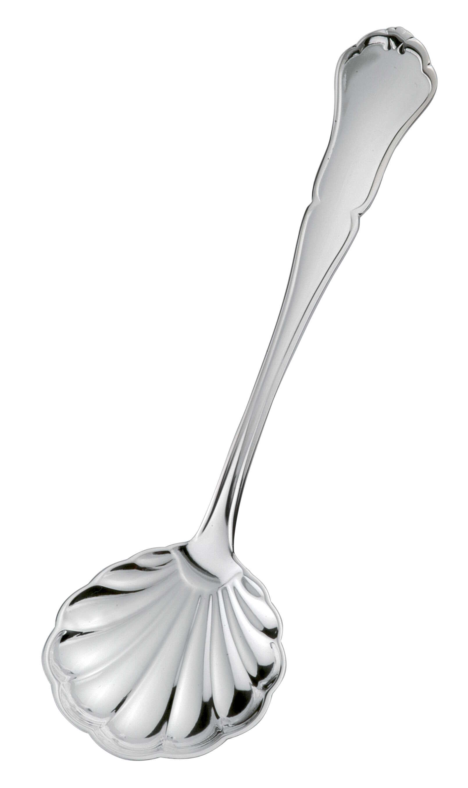 Chippendale silver sugar spoon