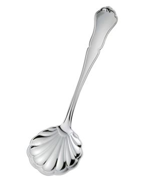 Chippendale silver sugar spoon