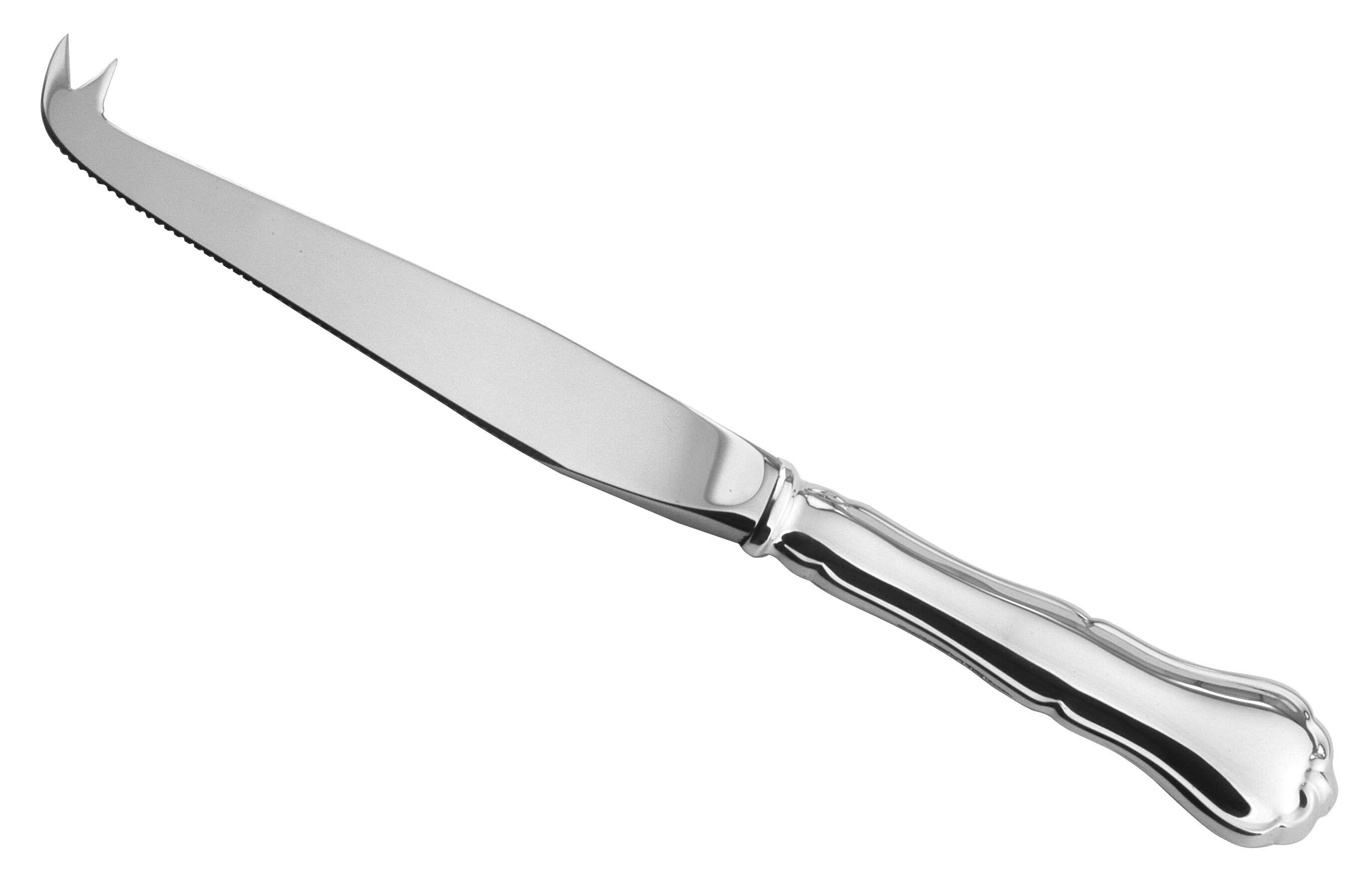 Chippendale silver cheese knife