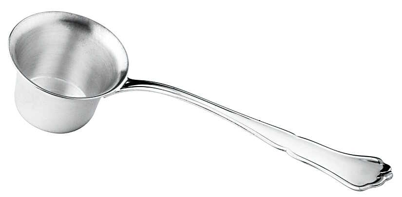 Chippendale silver coffee measurer