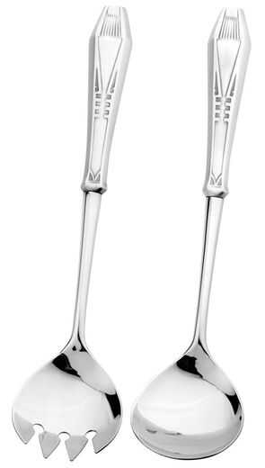 Finland silver salad servers