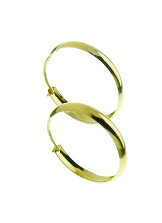 14ct Gold Hoop Earrings 14mm 152PP