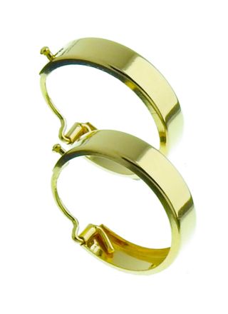 14ct Gold Hoop Earrings 15mm 154FL