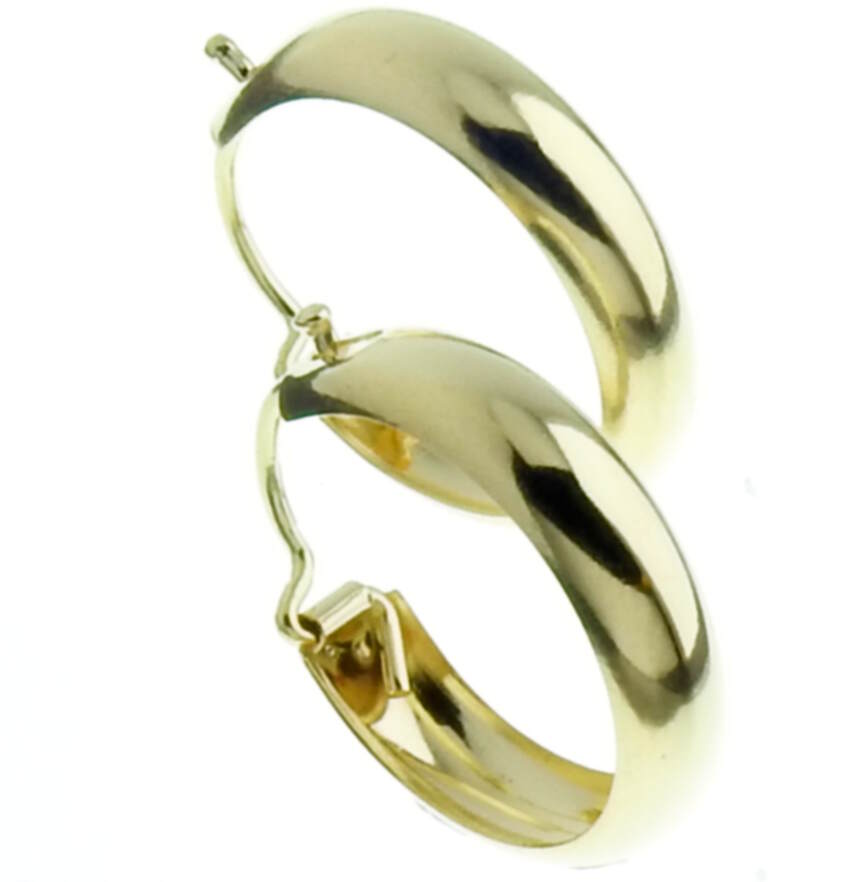 14ct Gold Hoop Earrings 16mm 154PP