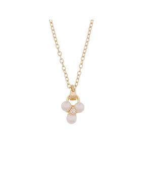 Snö of Sweden Eira gold triple pearl necklace 1368-0245362