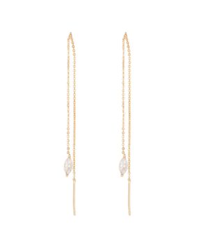 Snö of Sweden Noctelle gold chain earrings 1369-6110251