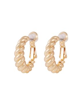 Snö of Sweden Twist gold earrings 1386-6500257