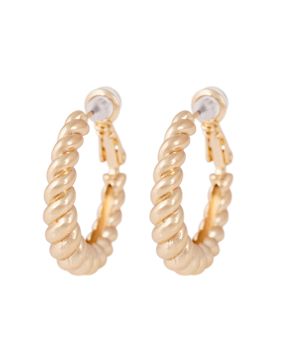 Snö of Sweden Twist gold earrings 1386-6900257