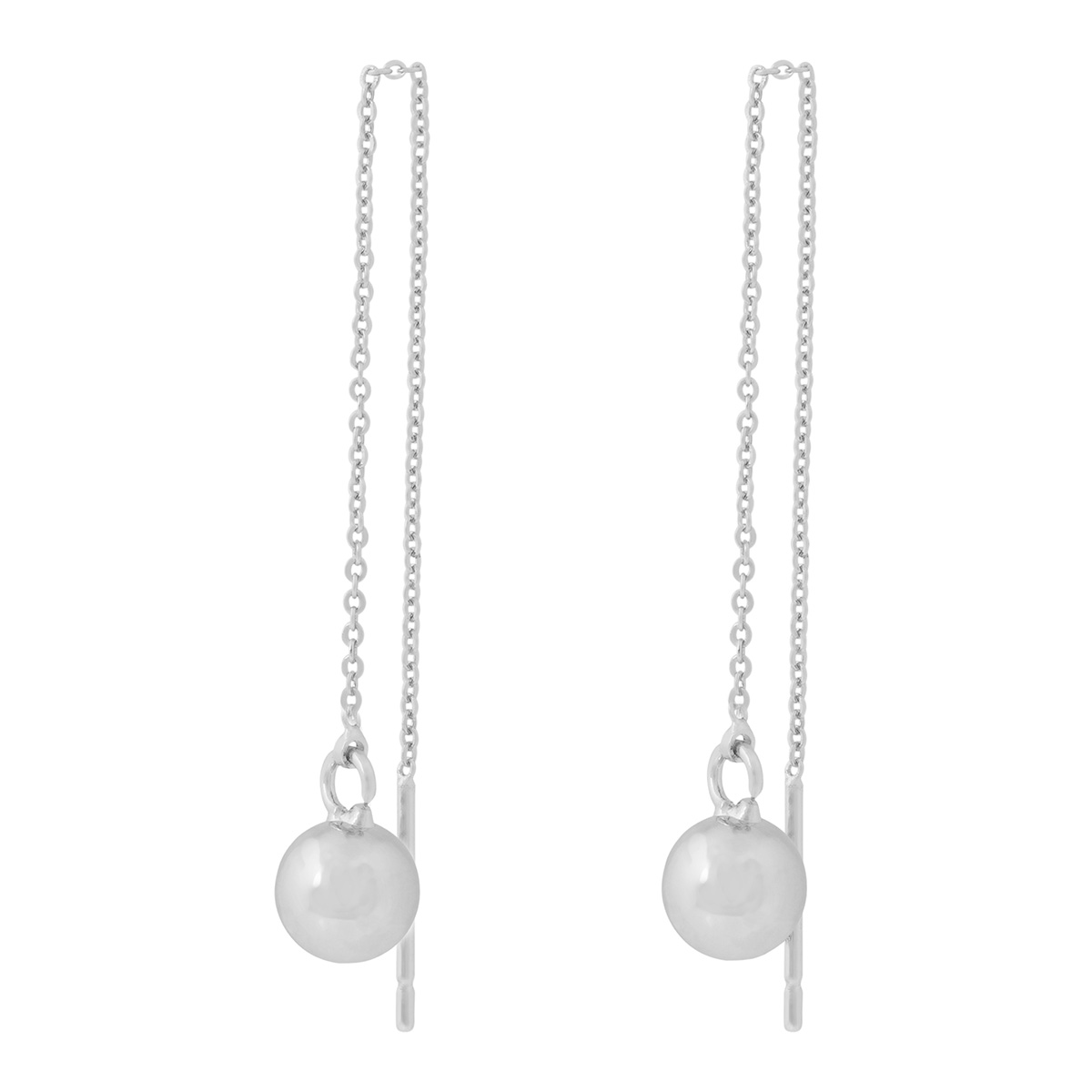 Snö of Sweden Bennet silver-plated chain earrings 1390-7400256