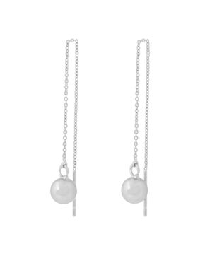Snö of Sweden Bennet silver-plated chain earrings 1390-7400256
