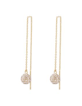 Snö of Sweden Bennet gold-plated crystal pendant chain earrings 1390-7500251