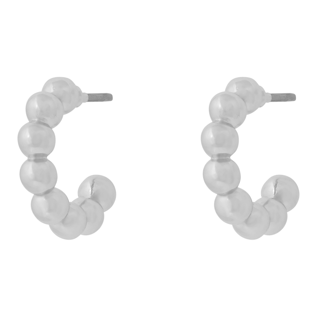 Snö of Sweden Bennet ovaalit silver-plated earrings big 1390-7000256