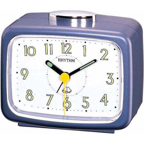 Rhythm alarm clock Blue 4RA456-WR04