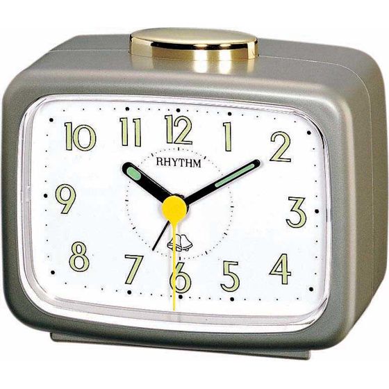 Rhythm alarm clock gold 4RA456-WR18