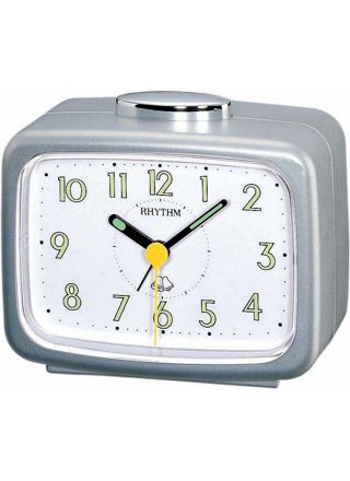 Rhythm alarm clock Silver 4RA456-WR19
