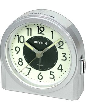 Rhythm alarm clock Silver 8RE647-WR19