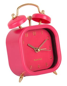 Karlsson alarm clock Metallic Glam square dark pink KA5921DP