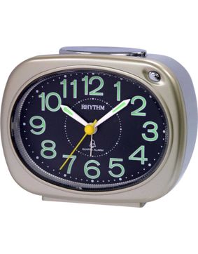 Rhythm alarm clock gold CRA814-NR18