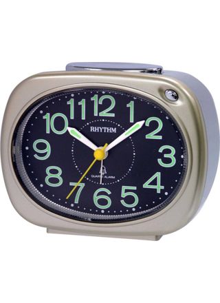 Rhythm alarm clock gold CRA814-NR18