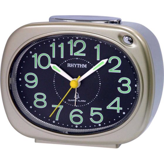 Rhythm alarm clock gold CRA814-NR18
