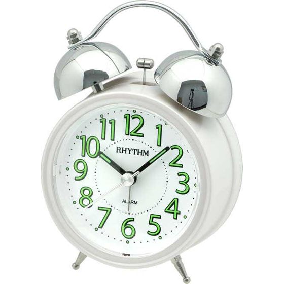 Rhythm alarm clock White CRA843-NR03