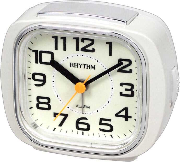Rhythm alarm clock White CRE847 WR03