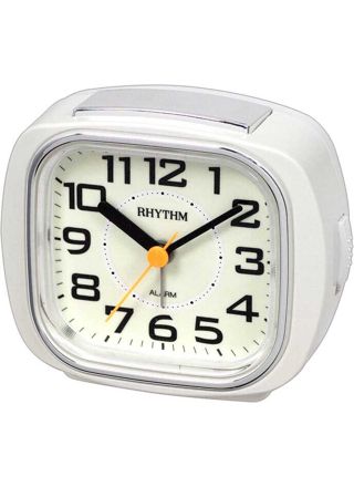 Rhythm alarm clock White CRE847-WR03