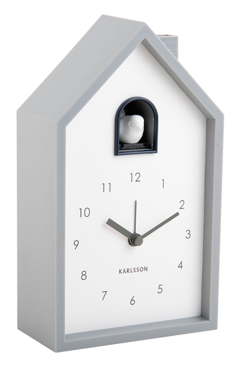 Karlsson alarm clock Modern Cuckoo mouse grey KA6015GY