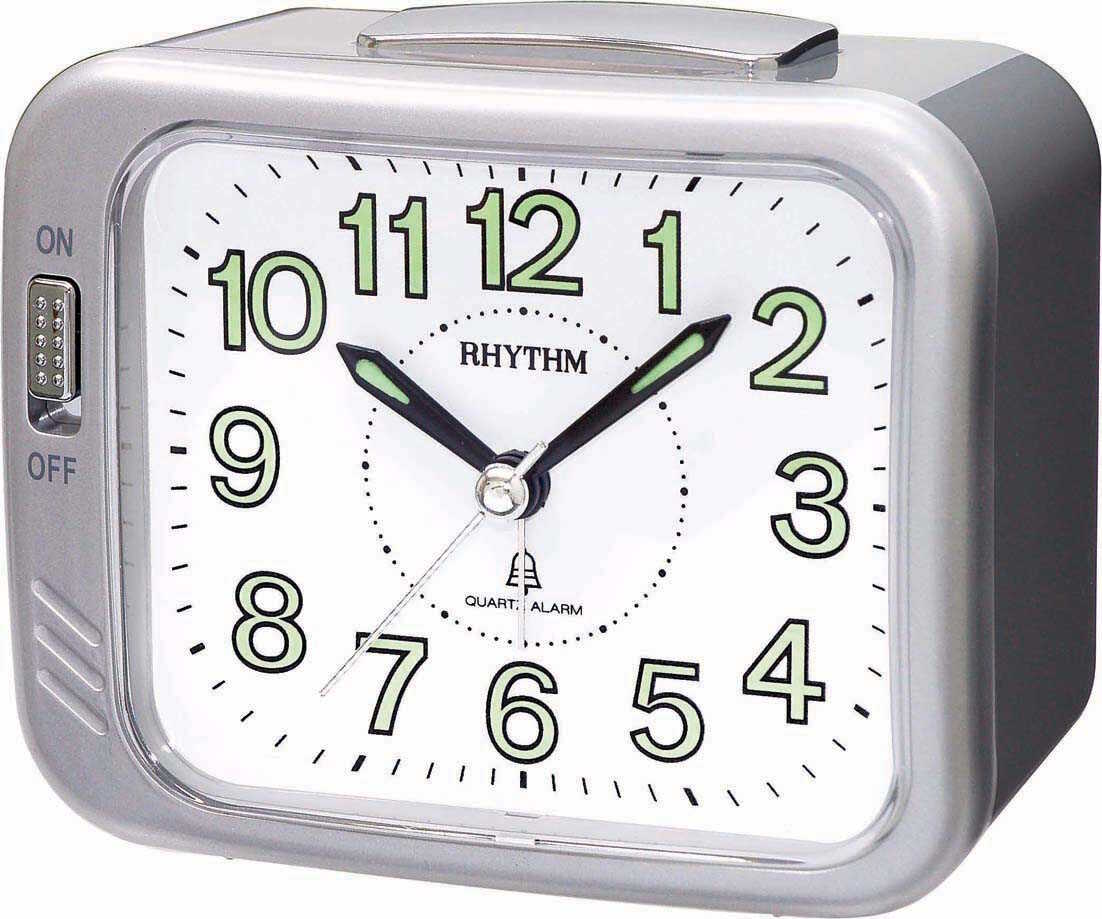 Rhythm alarm clock Silver CRA829-NR19
