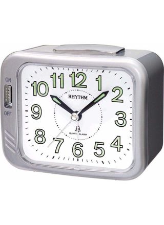 Rhythm alarm clock Silver CRA829-NR19