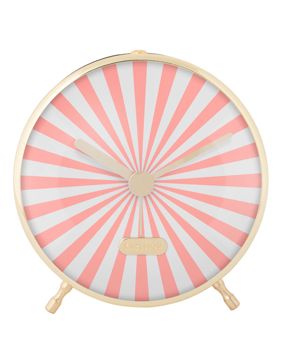 Karlsson alarm clock Candy Swirl turquoise flamingo pink & white KA6008PI