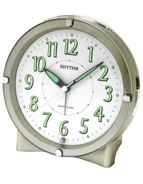 Rhythm alarm clock gold CRE807-NR18
