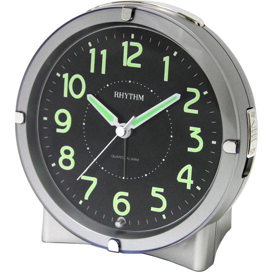 Rhythm alarm clock Silver CRE807-NR19