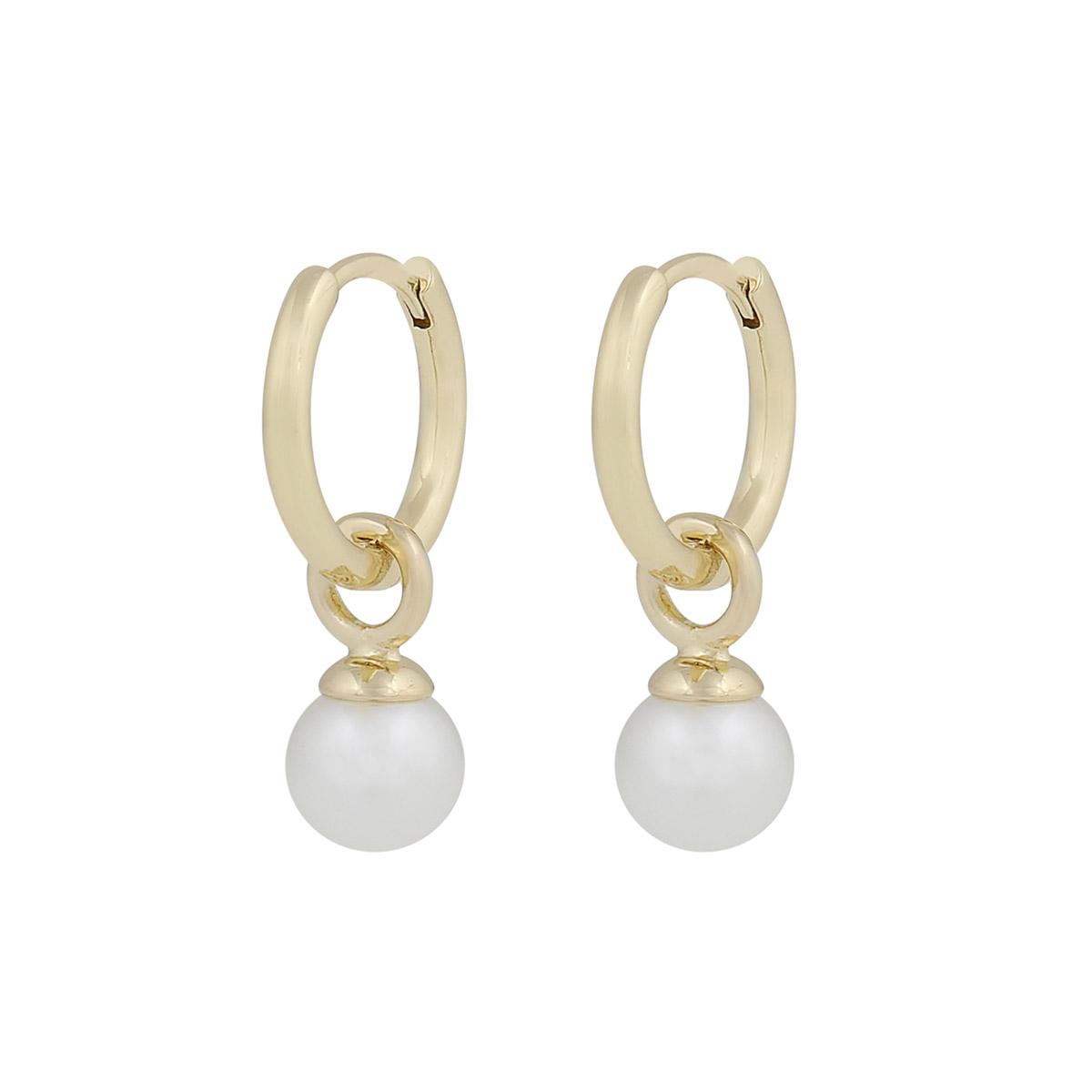 Snö of Sweden Karan gold plated pearl earrings 20 mm 1399-6100362