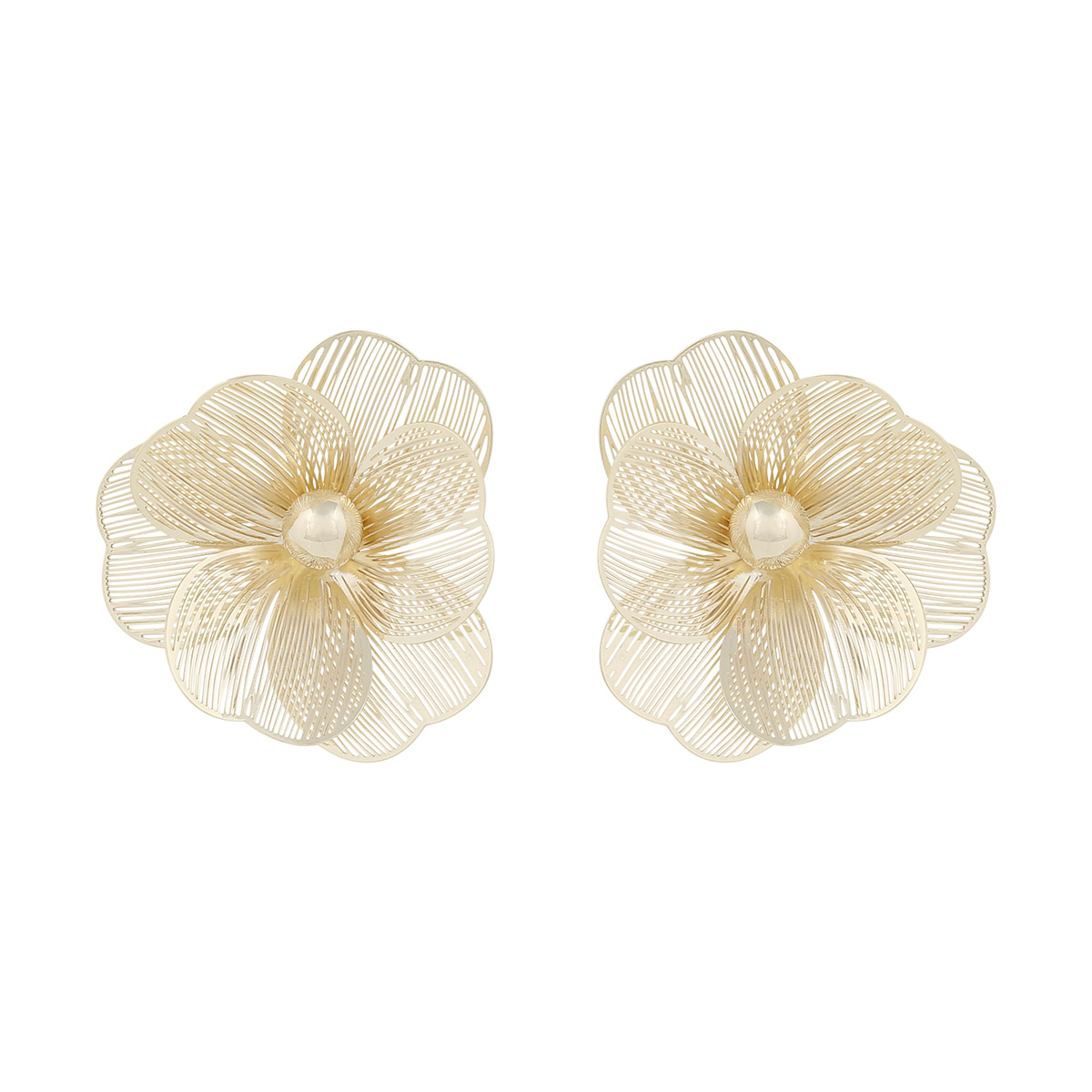 Snö of Sweden Flora gold plated earrings 30 mm 1400-7000257